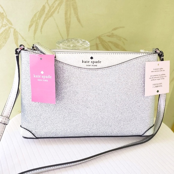 kate spade Bags Kate Spade Shimmy Glitter Crossbody Bagnwt Lunar